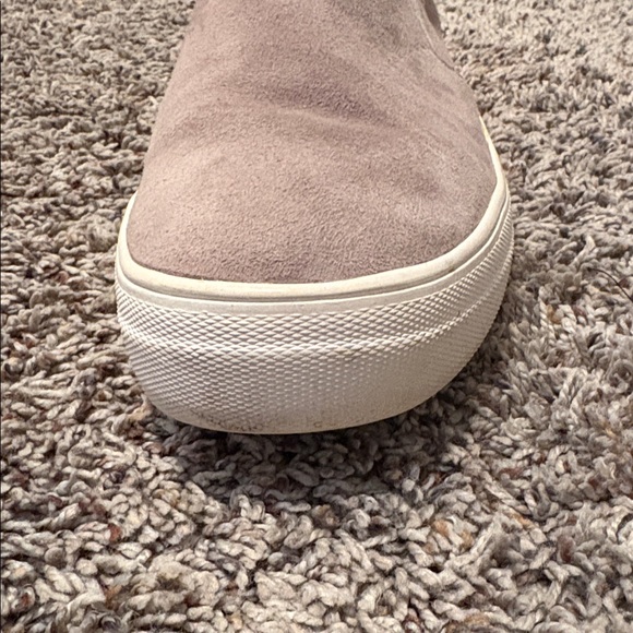 Steve Madden Womens Beige Suede Slip-Ons - Picture 9 of 13